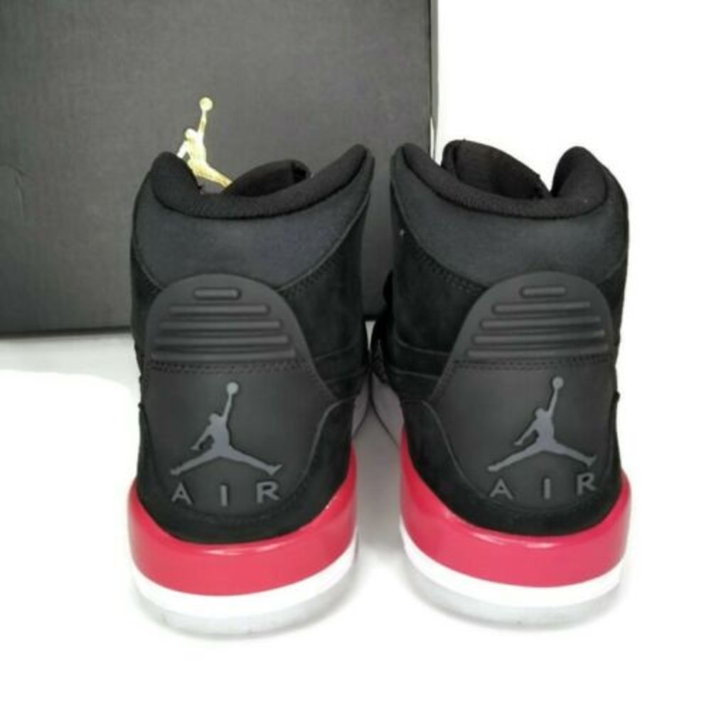 Nike Air Jordan Legacy 312 Black Suede Fire Red - Picture 4 of 8